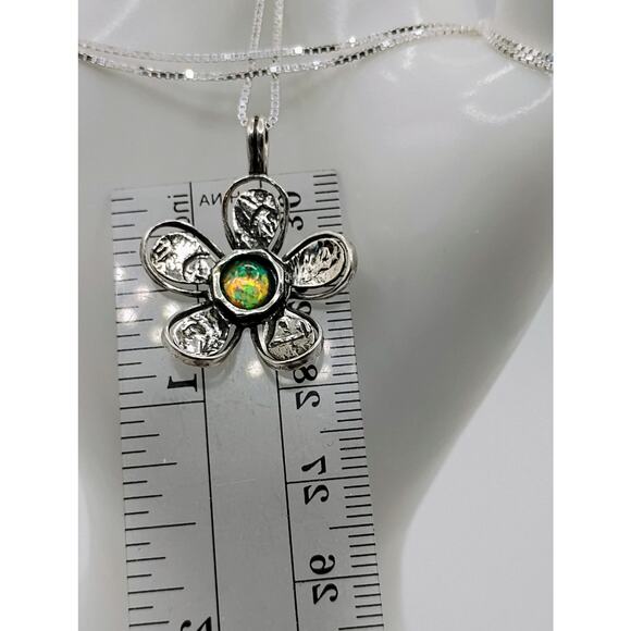 Vintage Signed Shube Opal Necklace - Picture 4 of 4